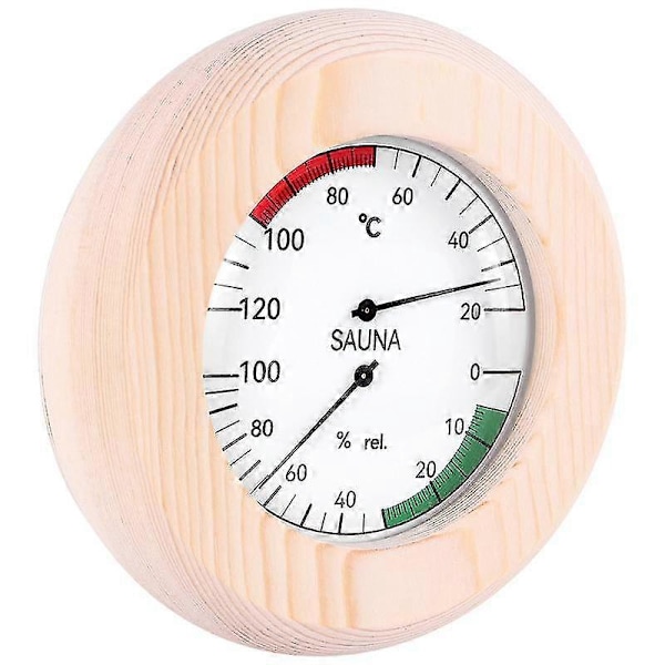 Bastutermometer Hygrometer Horisontell Hållbar Digital Basturumstillbehör Inomhusfuktighet