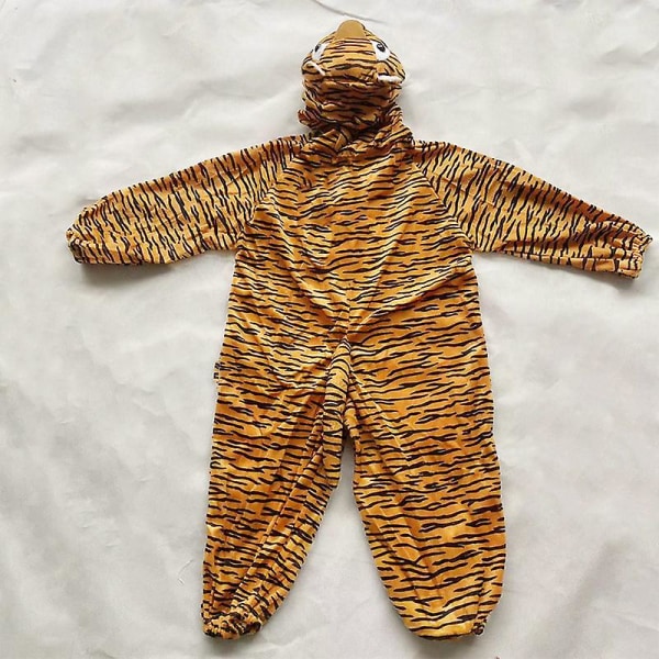 2023 Kids Tiger Fancy Dress Up Animal Halloween Cosplay Barnvargdräkt Tiger