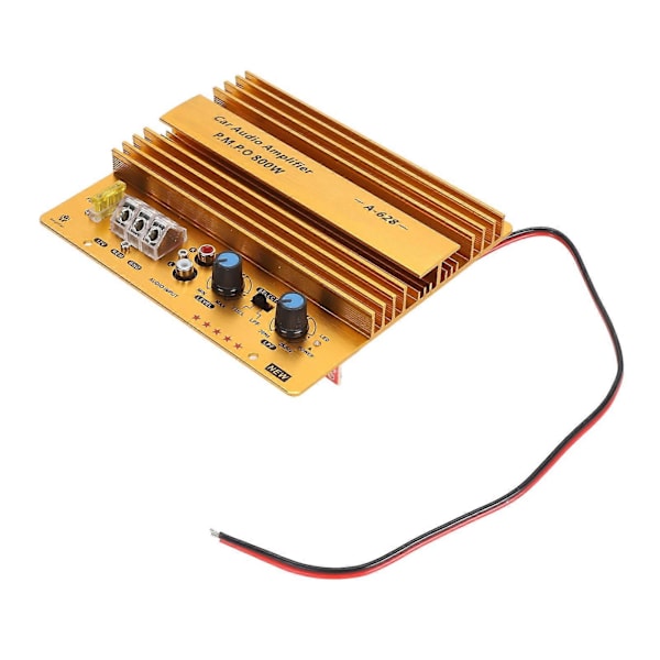 Bilförstärkarkort 800W Hög Effekt Aluminiumlegering Kraftfull Bas Subwooferkort för Bilhögtalare 12V