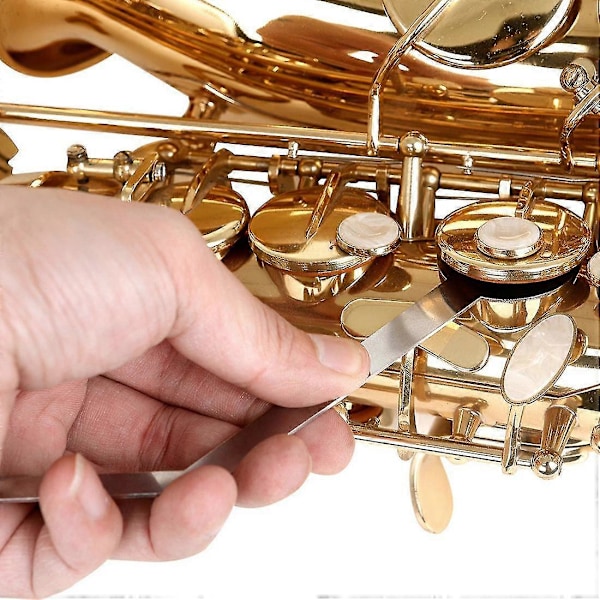 5 stk. Saxofonpuder Reparationssæt Sax Træblæserinstrument Fladtryks Nivelleringsværktøj Vedligeholdelsestilbehør