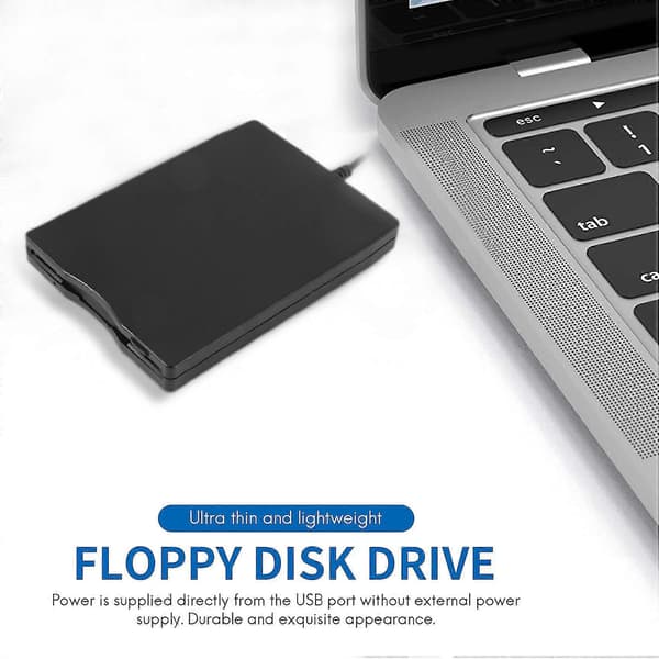 Usb Bærbar Diskettedrev 1.44mb 3.5 Tommer 12 Mbps Usb Ekstern Bærbar Floppy Disk Drev Diskette