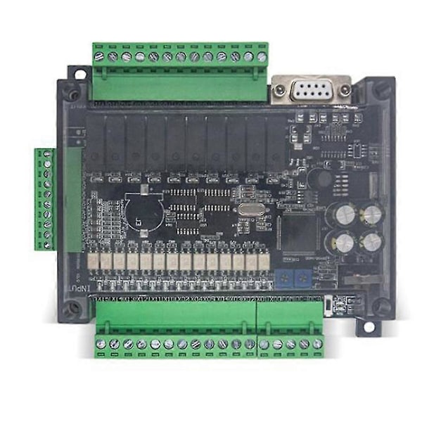 Fx3u-24mr Industriel Kontrol Board 6ad 2da 14 Input 10 Relæ Output 6 Analog Input 2 Analog Output