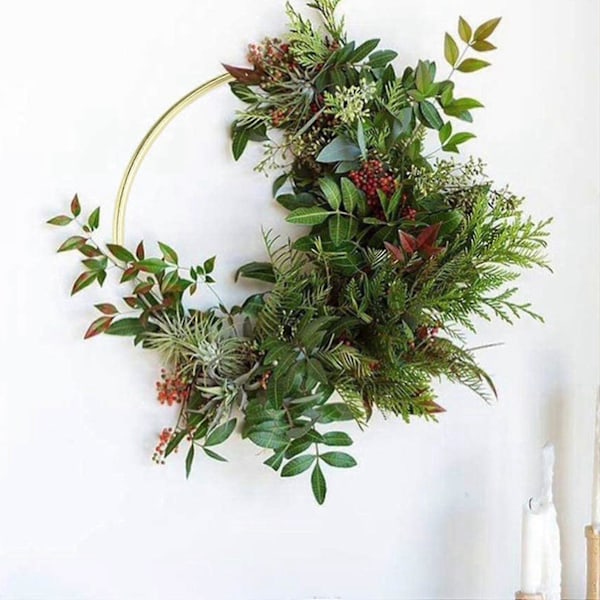 12 stk. 10 cm Macrame Ringe Blomster Ring Håndværksringe Macrame Kreationer Ring til Fremstilling af Drømmefangere