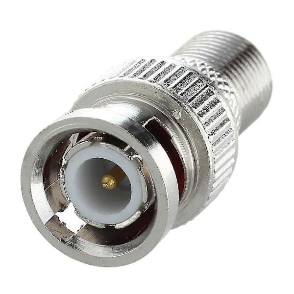 10 stk. Bnc Hanstik Til F Hun Jack Adapter Coax Konnektor Kobling Cctv Kamera