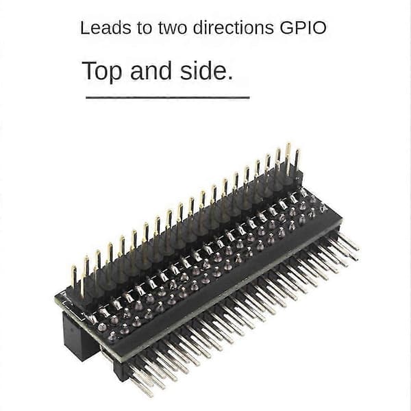5 stk. Gpio Edge-utvidelse for 4b / 3b+ / 3b / Zero W / Zero Male Header Dobbel Rad Rett Gpio Hea