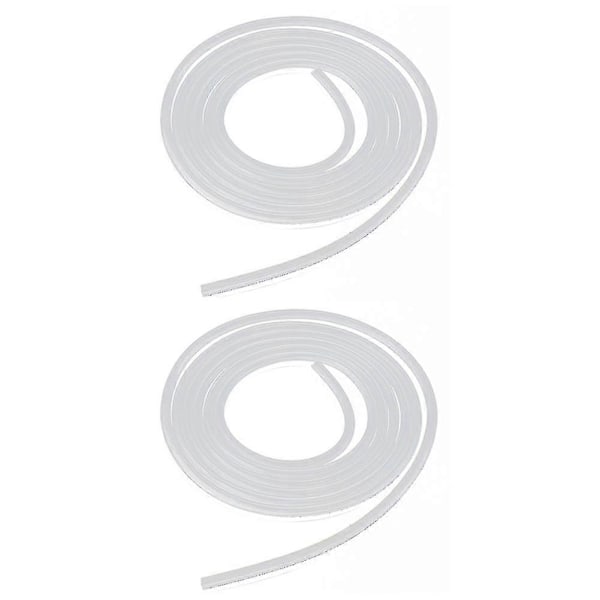 2x 2 Meter Silikonslang Silikonslang Tryckslang Mycket Flexibel 4 X 6mm