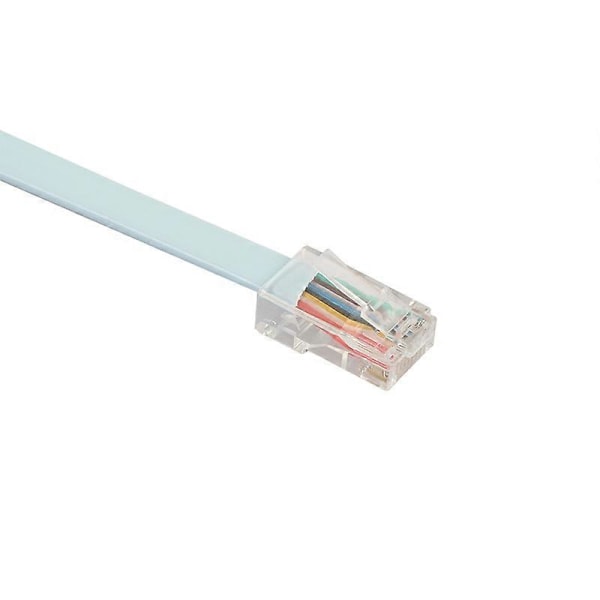 1,5 m 9-pin DB9 Seriell RS232 til RJ45 Cat5 Ethernet Konsoll Rollover-kabel for Cisco