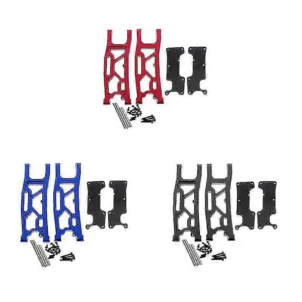 Aluminium Bakre Fjæringsarm Med Karbonfiberdeksel For 1/8 Sledge 95076-4 Rc Bil Oppgraderingsdeler A