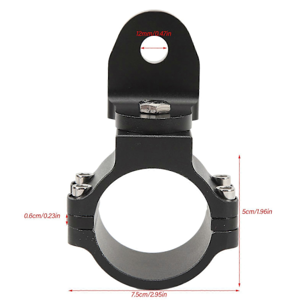 UTV Monteringsbrakett 4,4 cm til 5 cm Anodisert Overflate Justerbare ATV Lysbarfester Erstatning For Maverick X3 Commander
