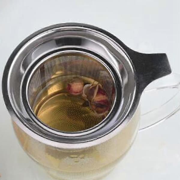 Genanvendelig Teinfuser i Rustfrit Stål - Te-si - Tekande - Te-blad - Krydderi-filter - Drikkevarer