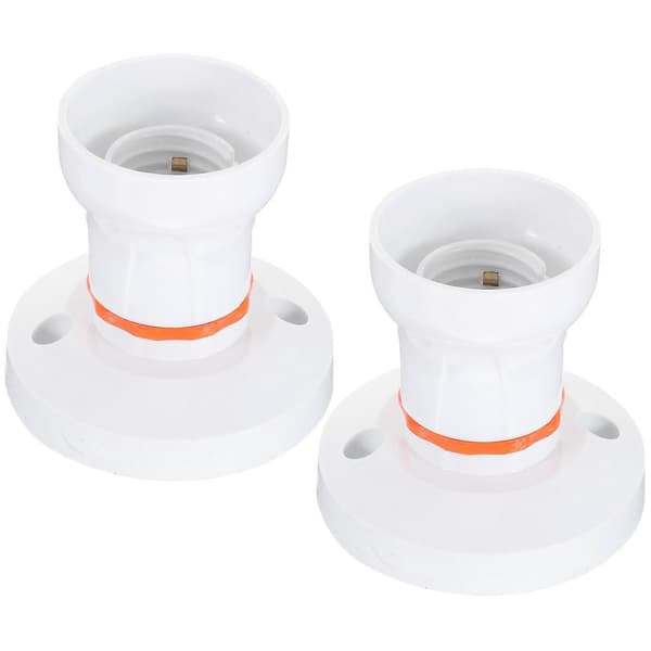 2 stk. Lyspæreholder E27/B22 Base Lyspære Plugg Taklampe Sokkeladapter