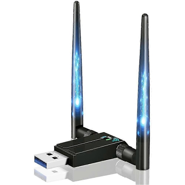 1300mbps Wifi Le Dual Usb Wifi-adapter för stationär dator, Usb 3.0 Pc Wifi-adapter för /10/8/7