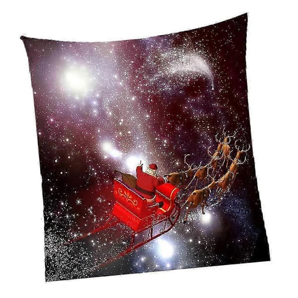 Väggbonad med jultema för rum, 3D-polyestertapeter, studentrum 04 Santa Claus 1