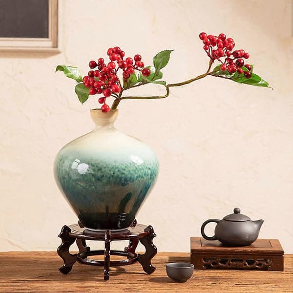 Blomkruka Displaybas Hantverk Figurin Displayställ Vas Liten Akvarium Displaybas