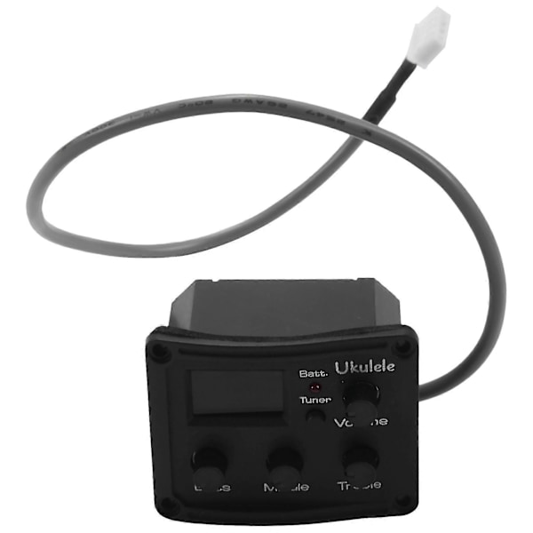 2x Ukulele Uke Piezo Pickup Preamp 3-bånds Eq Equalizer Tuner System Med LCD Display