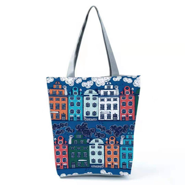 Håndtasker til Kvinder, Øko Genanvendelig Etnisk Stil Farverigt Geometrisk Mandala Mønster Bærbar 2022 Skuldertasker Shopper Tote Damer style 8