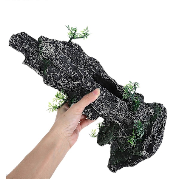 Konstgjord Stenparti Prydnad Akvarium Berg Dekor Kreativ Resin Kulle Ornament
