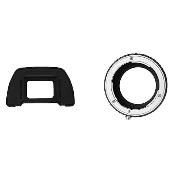 -21 Gummerad Ögonmussla Okular För D90 D80 D70s D7000 & För Objektiv Till X-mount Kamera Adapter