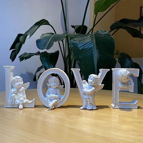 4 stk. Kærlighed Kærlighed Engel Dekoration Valentinsdag Gave Par Gave Bryllupsdekoration