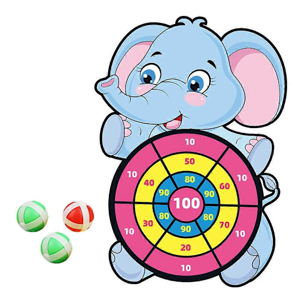 1 Set Påskhare Darttavla Barn Sticky Ball Darttavla Brädspel Darttavla och Sticky Balls (Slumpmässig Stil)