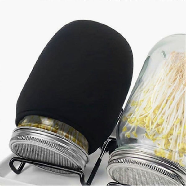 8 stk. Sylteglas Ærmer Spireglas Låg Spireglas Lysskærm Mason Jar Lysærmer