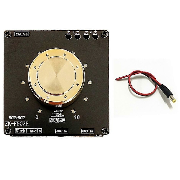 -f502e Bluetooth-vahvistinkortti DC-kaapelilla Bt5.1 50W+50W 2.0-kanavainen Lc-suodatin Stereo Volume In