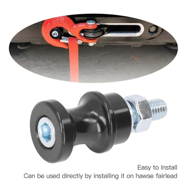 Spil Krog Stand Bolt Montering Stål Rustfri til 3/8in 1/2in U Form Klips Semi Kobling Spil Sort