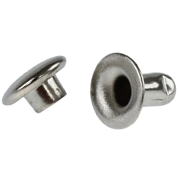200 Sett 6mm Runde Jernnagler Hurtignagler for Nagling, Dekorering, Stramming Osv.--sølv