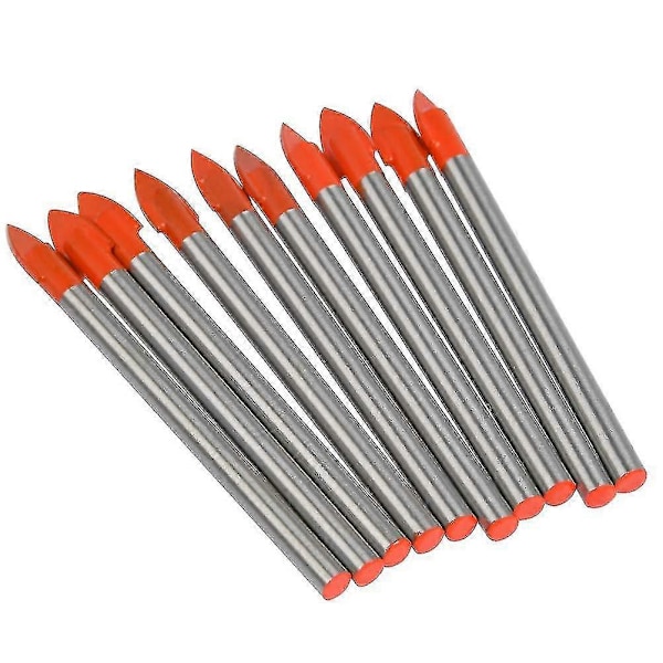 10 stk. Glasbor 6 mm Rund med Skaft