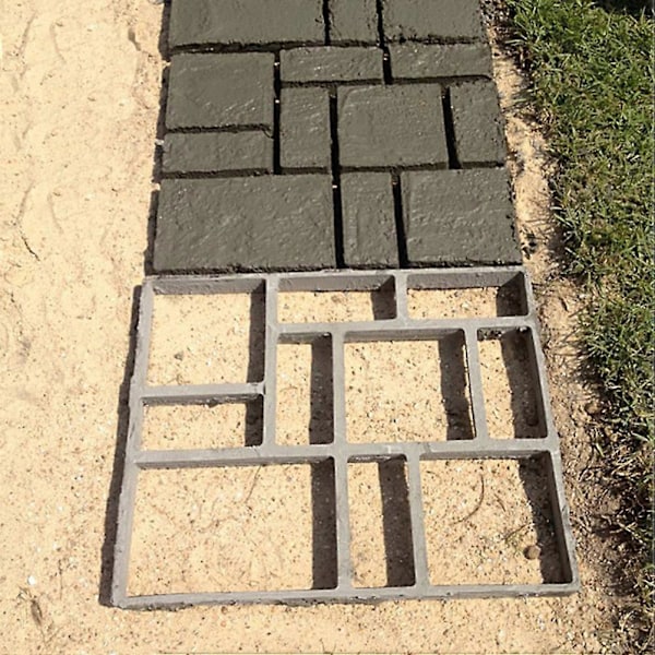 Plast DIY Sti Maker Form Manuelt Asfaltering Sementsteinformer for Hagedekor 45*40cm