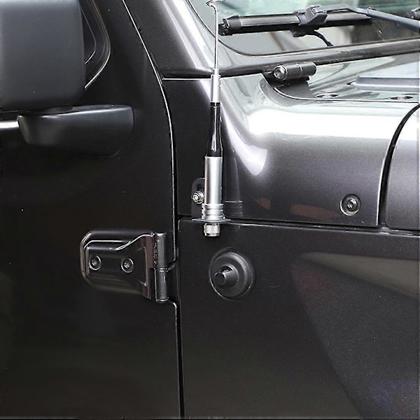 Antennefeste Førerside CB Antennefeste Radio Monteringsbrakett CB Holder For Wrangler Jk Jl 2007