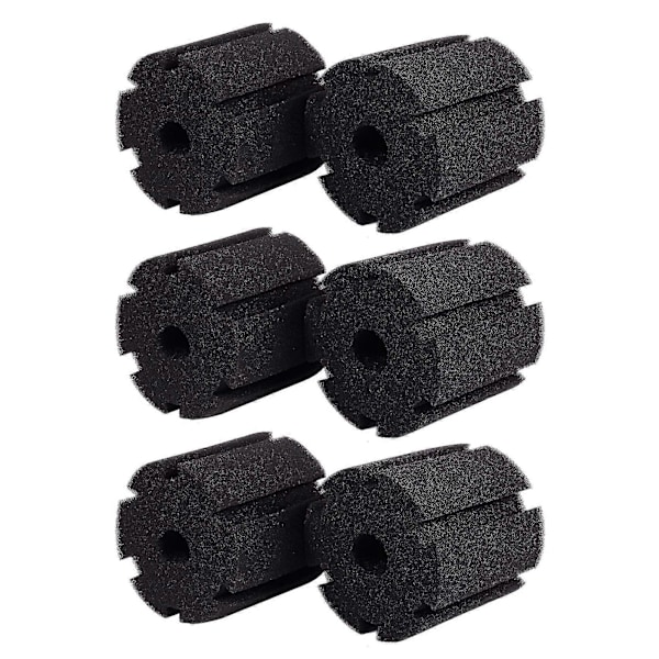 6 stk. Udskiftningssvampefilter til Xy-380 Sort