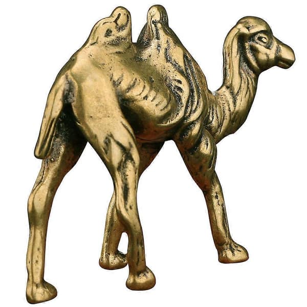 Messing Kamel Figur Hjemmeindretning Statue Miniature Kamel Skulptur