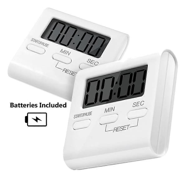 Digital LCD Display Køkken Madlavning Bage Timer Høj Alarm Nedtælling Op Ur