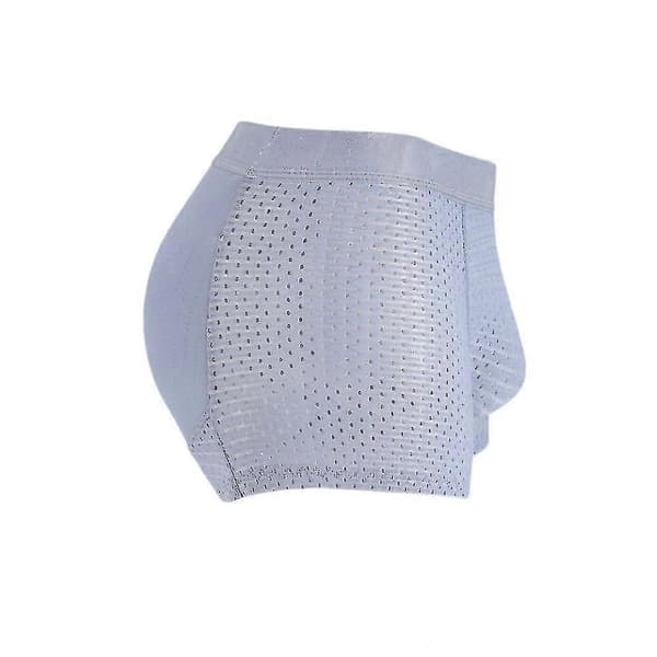 Herre Hip Butt Lifter Enhancer Truser Polstret Bokser Undertøy M Light Blue