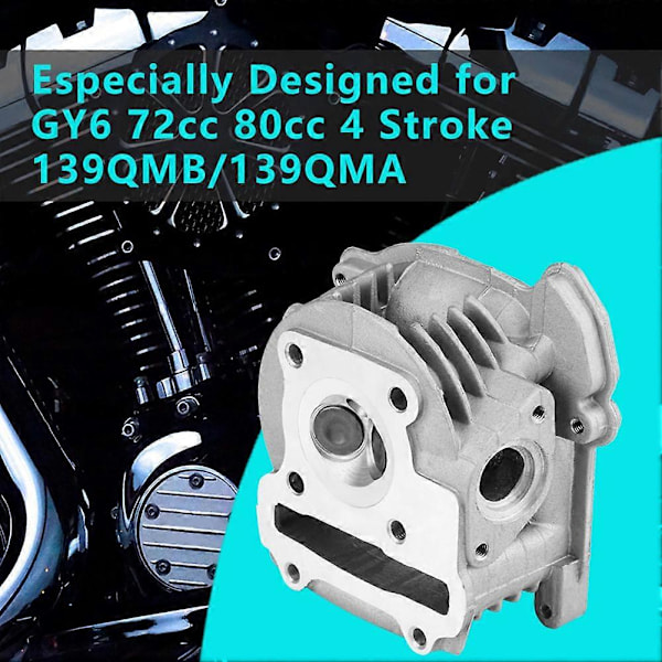 47mm Moottorin Sylinterikansi GY6 72cc 80cc 4-Tahti 139QMB/139QMA
