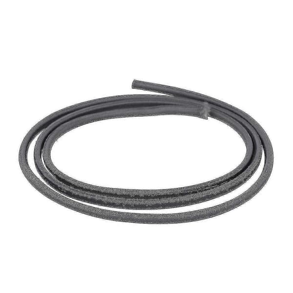 4mm Bredt Elastisk Bånd, Rund Elastisk Snor Høy Kvalitet Dark Grey 3m
