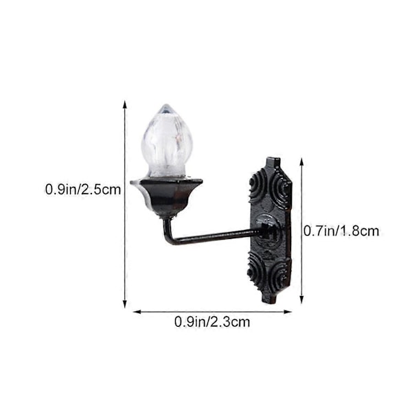 4 stk. Små Vegglamper Mini Lysende Vegglampe Sandbord Bygging DIY Materialer