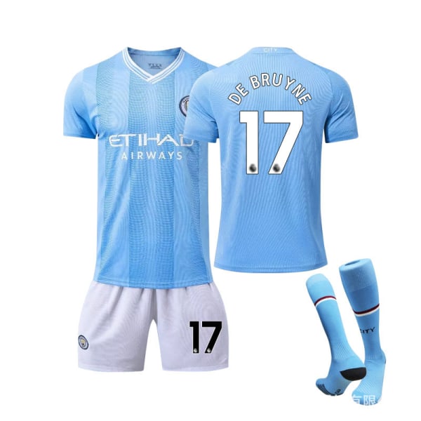 23-24 Manchester City HomeDE BRUYNE #17 Träningströja 26