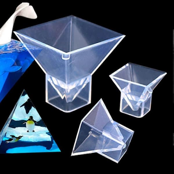 Silikon Pyramideform for Resin Pyramideform DIY Pyramideform Fleksibel Silikon Pyramideform