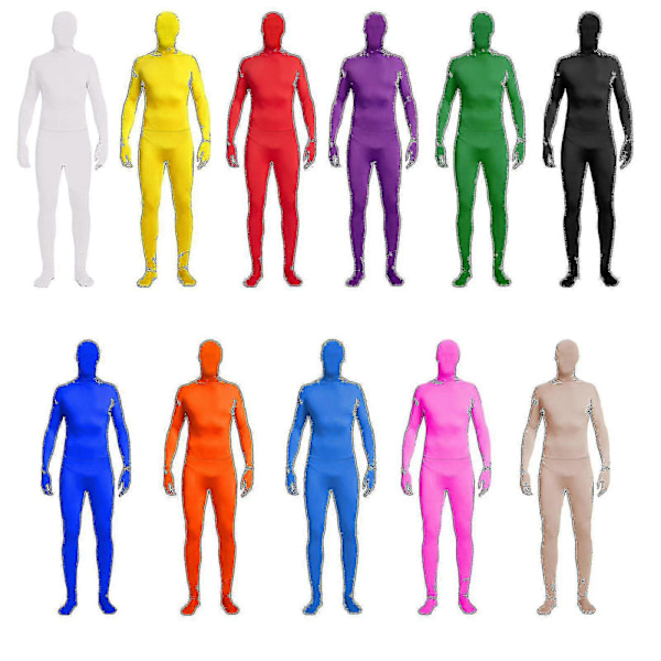 Koko Vartalon Unisex Spandex Stretch Aikuisten Zentai-asu Katoava Mies -body Hk Black 150CM