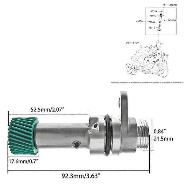 43621-28040 Speedometer Sleeve Assembly Odometer Gear Speed Sensor Til 2005-2015 Accent 2004-2013