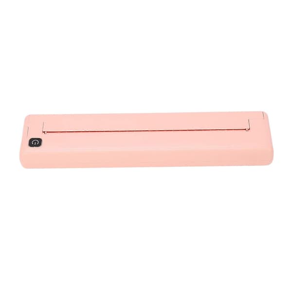 A4 Papir Mini Printer Bluetooth Forbindelse Blækfri Termisk Printmaskine Batteridrevet 90 Ark Kapacitet Pink