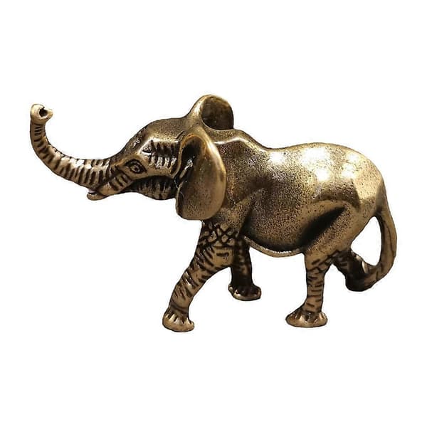 Vintage Messing Elefant Pynt Skrivebord Kontor Innflyttingsgave Dyre Dekor