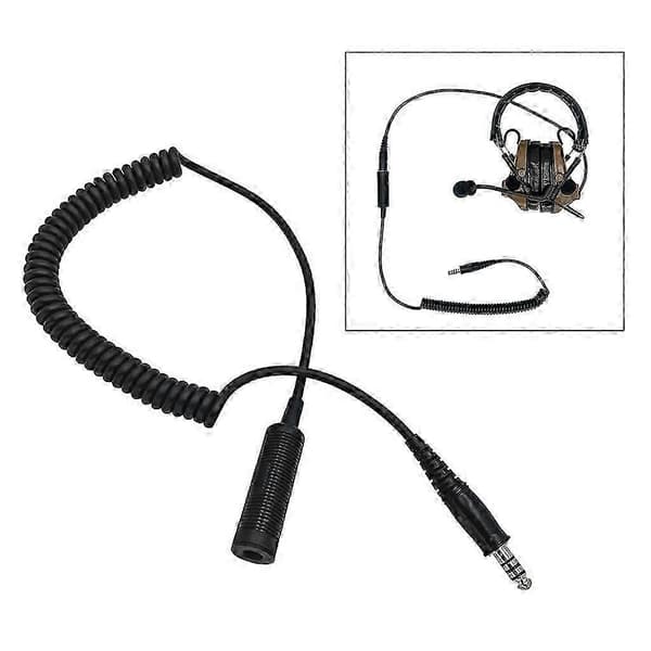Radio 3,5 mm til U174/U for COMTAC NATO-plugg – Hodetelefonforlengelse