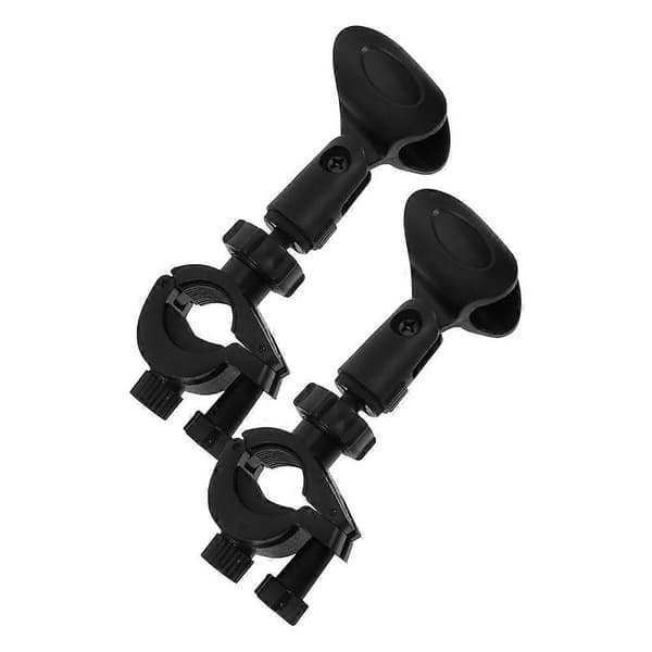 2 Set Mikrofonklämma Mikrofonhållare Klämma Mikrofonsfäste Rotation