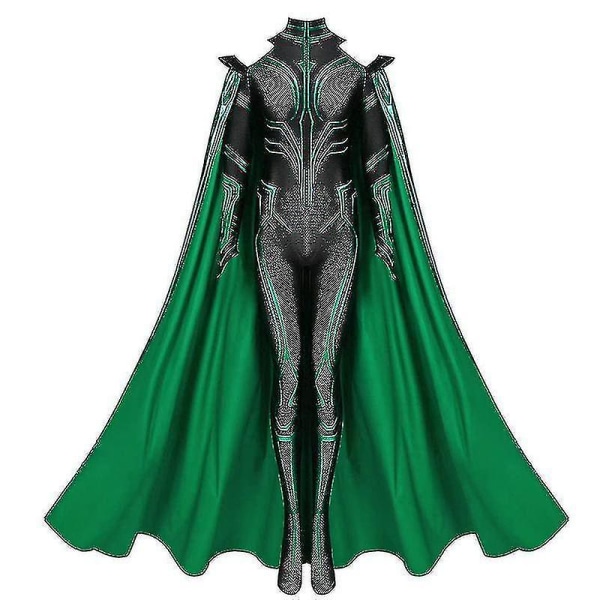 Best Discount Goddess of Death Hela Cosplay Kostym Ragnarok Hela Jumpsuit Halloween Carnival Party Costume For Ad