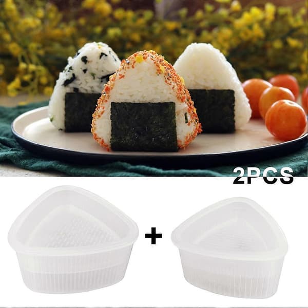 2 stk. Trekantet Sushi Form Onigiri Risbold Bento Presse Maker DIY Værktøj