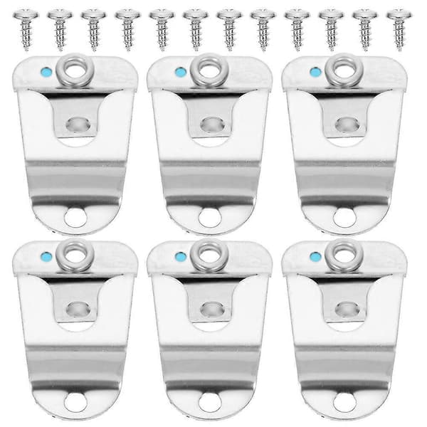 6 st Rostfria Mikrofonhängare Mikrofonklämmor Mikrofonhängande Klämmor