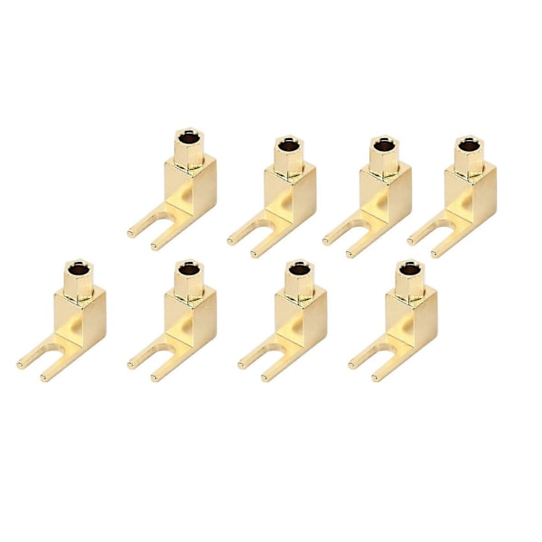 8 st Hi-end Banan till Spad Adapterkontakt/högtalarkabelkontakt [wy-yp01-8/spade De L/8]